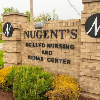 Entrance sign of Nugent's Skilled Nursing and Rehab Center