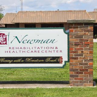 Sign for Neieman Rehabilitation & Healthcare Center located outdoors.
