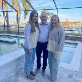A warm day spent by the pool with friends.
