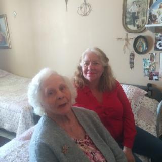 A warm moment shared between two generations.