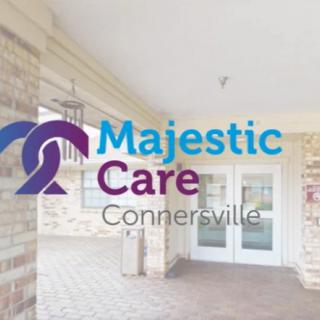 Entrance of Majestic Care in Connersville.