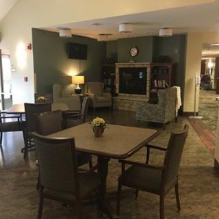 A cozy lounge area featuring comfortable seating and a welcoming atmosphere.