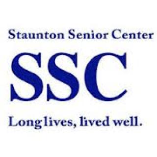 Logo of the Staunton Senior Center with the tagline 'Long lives, lived well.'