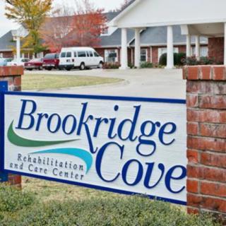 Brookridge Cove Rehabilitation and Care Center sign in front of the facility.