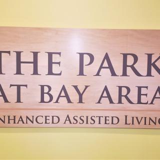 Sign for The Park at Bay Area Enhanced Assisted Living.