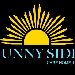 Sunny Side Care Home logo featuring a sun with rays.
