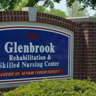 Sign for Glenbrook Rehabilitation & Skilled Nursing Center.