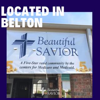 Sign for Beautiful Savior, a healthcare facility located in Belton.