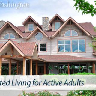 A scenic view of an assisted living facility for active adults.