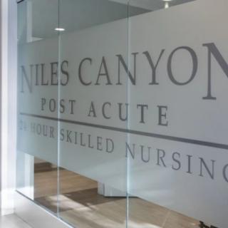 Entrance to Niles Canyon Post Acute skilled nursing facility.