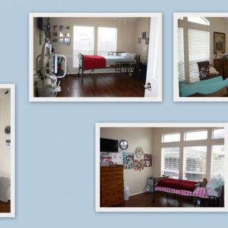 A collage of different living room setups showcasing various furniture and designs.