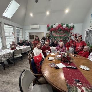 A festive family gathering celebrating the joy of Christmas together.
