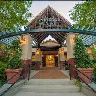 Welcoming entrance to a beautifully designed establishment.