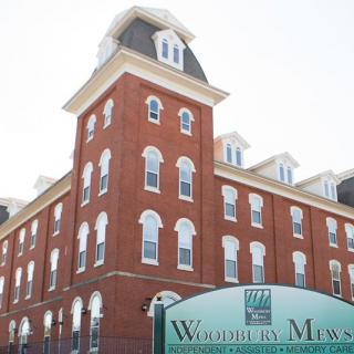 Historic brick building with distinctive architectural features.