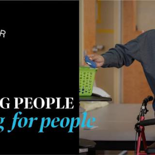 A dedicated individual engaging in activities focused on assisting others.