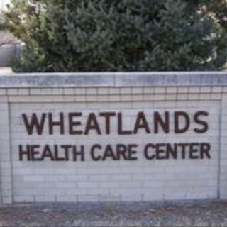 Sign indicating the Wheatlands Health Care Center.
