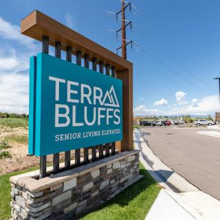 Welcome to Terra Bluffs, a residential development.