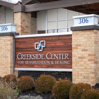 Exterior view of the Creekside Center for Rehabilitation & Healing.