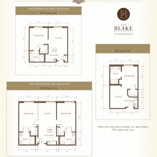 Collection of floor plans for a residential building with multiple levels.