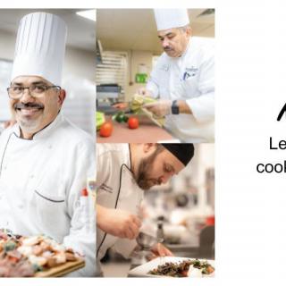 Professional chefs at work in the kitchen.