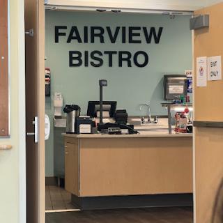 Entrance to the Fairview Bistro, showcasing the service area.