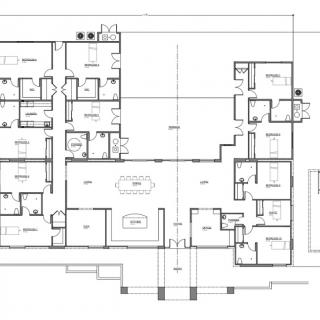 A detailed floor plan displaying the layout of a residential building.