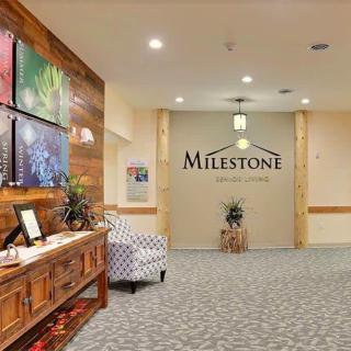 A welcoming lobby area with decorative elements and seating.