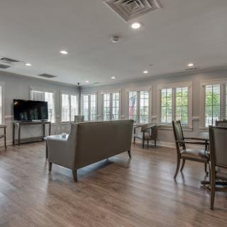 A modern lounge area with comfortable seating and a welcoming ambiance.