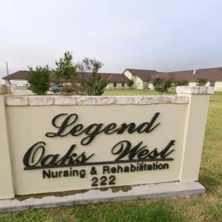 Sign for Legend Oaks West Nursing & Rehabilitation Center.