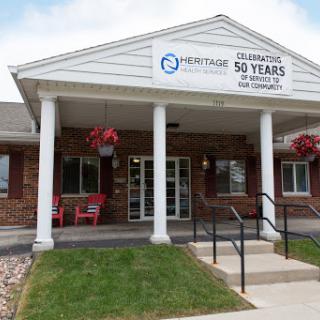 Front view of a commercial building celebrating 50 years.