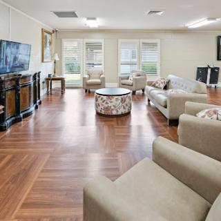 A spacious and inviting living room designed for relaxation and entertainment.
