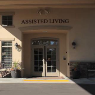 Entrance to an assisted living facility.