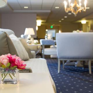 Elegant lounge area with comfortable seating and stylish decor.