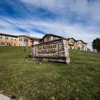 The Retreat Assisted Living Center welcomes visitors with its picturesque surroundings.