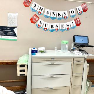 A heartfelt display of gratitude for nurses in a hospital setting.
