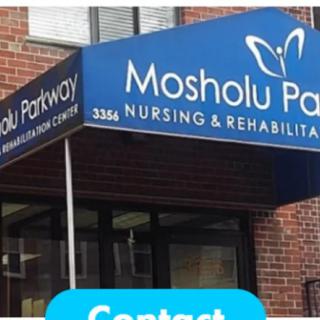 Entrance to Mosholu Parkway Nursing & Rehabilitation Center.