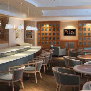 A modern and cozy bar interior with stylish seating and ambient lighting.