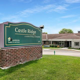 Entrance sign of Castle Ridge, a residential community.