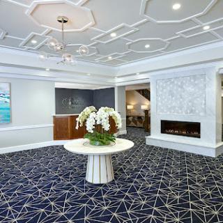 A stylish and modern hotel lobby featuring elegant decor and a welcoming atmosphere.