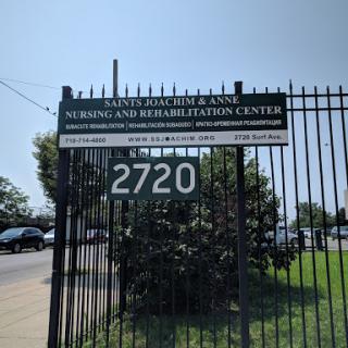 Signage for a nursing and rehabilitation center at address 2720.