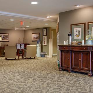 A welcoming lobby area with comfortable seating and stylish decor.