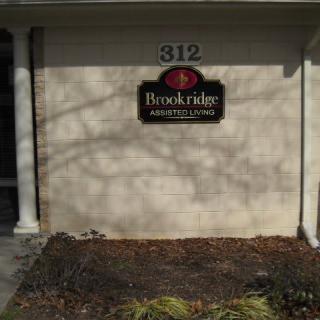 Entrance to Bookridge Apartments with visible sign and address number 312.