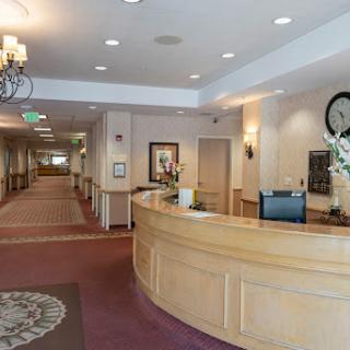 Welcoming hotel reception area with a modern design.