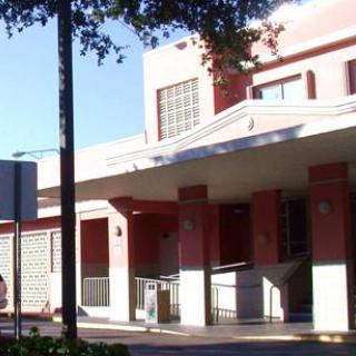 A modern architectural building captured in daylight.