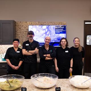 A dedicated kitchen team ready to serve delicious meals.