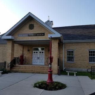 A picturesque fire station showcasing classic brick architecture.