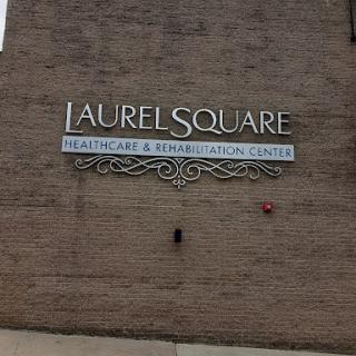 Facade of Laurel Square Healthcare & Rehabilitation Center.