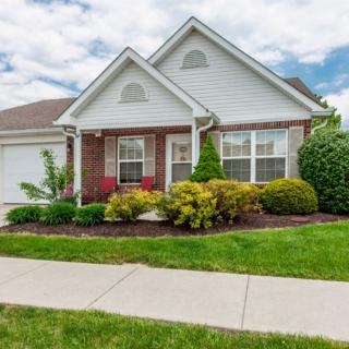 A well-maintained suburban house with manicured landscaping.