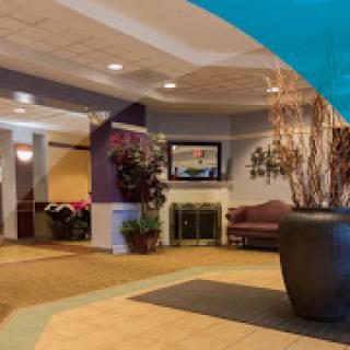 A welcoming lobby space featuring comfortable seating and stylish decor.