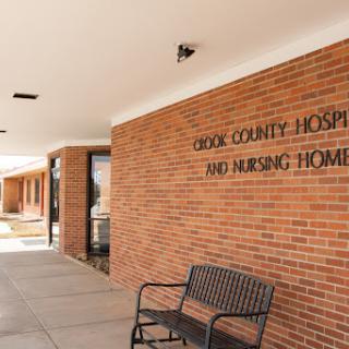 Entrance of the Cook County Hospital and Nursing Home.